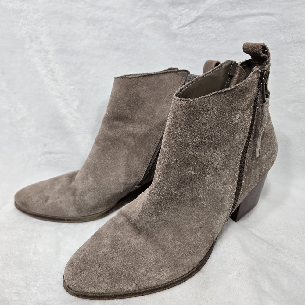 Sole Society Taupe Suede Ankle Booties
